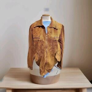 60s/70s  CABOT  Cardigan Sweater Jacket‎ LARGE Knit Grunge Rockabilly